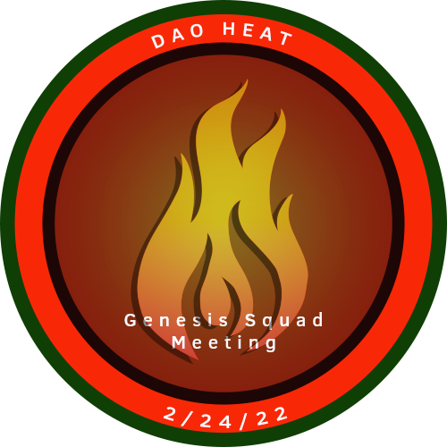 DAO Heat Genesis Squad Call - Feb 24, 2022 POAP image