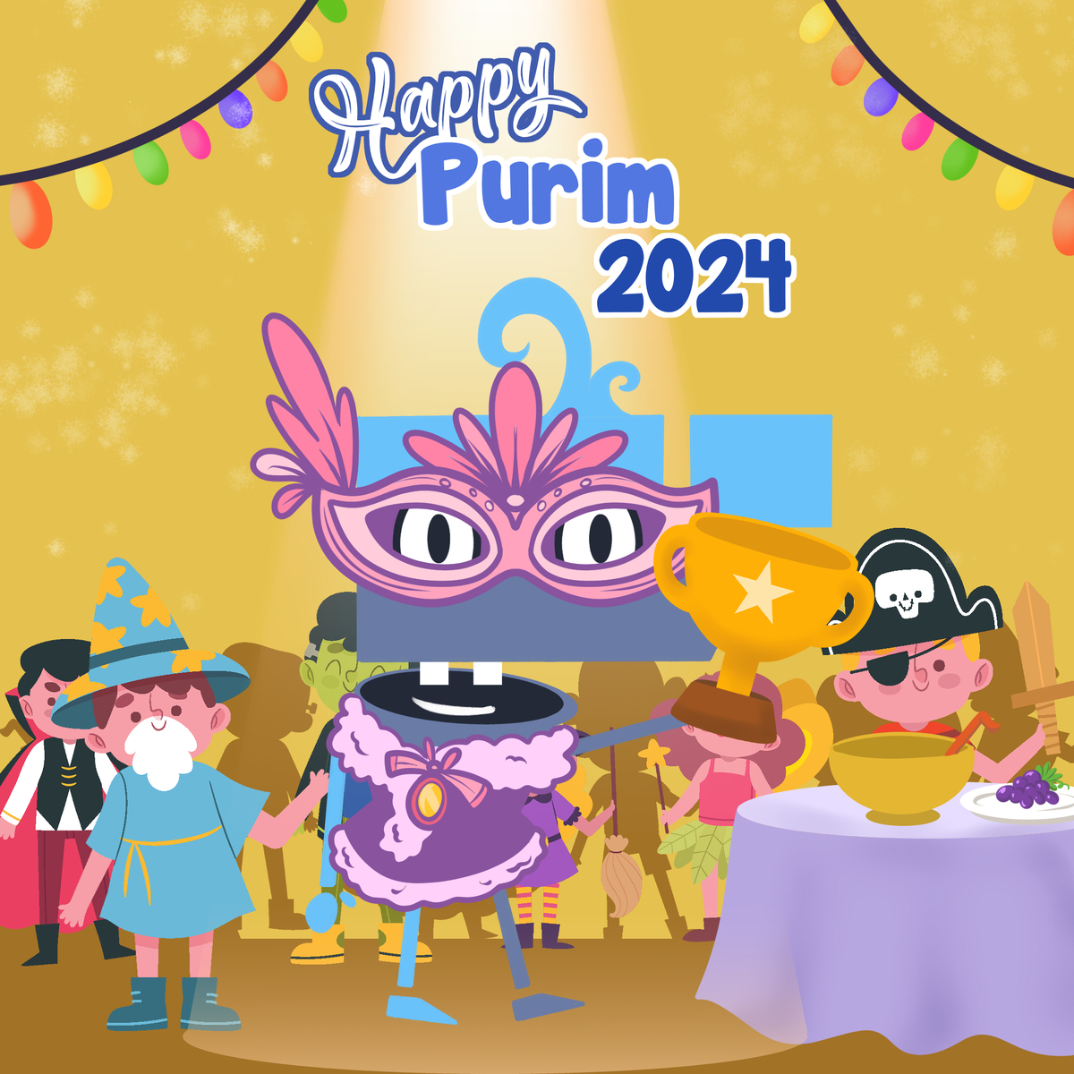 Happy Purim 2024! You dressed up in costume, and won first place! POAP image