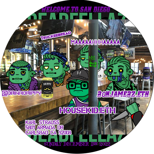 Deadfellaz homie r0njamerz.eth in town from Hawaii POAP image