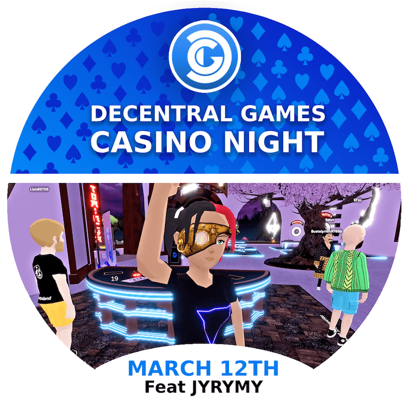 Decentral Games Casino Night - Crypto - March 12th 2021 POAP image