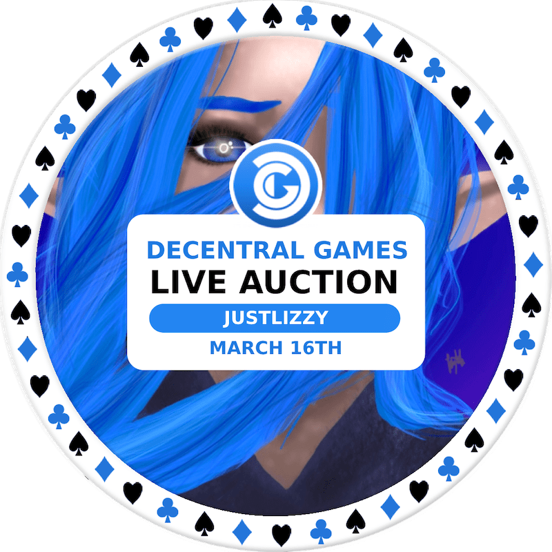 Decentral Games Live NFT Art Auction - justLilly - March 16th 2021 POAP image