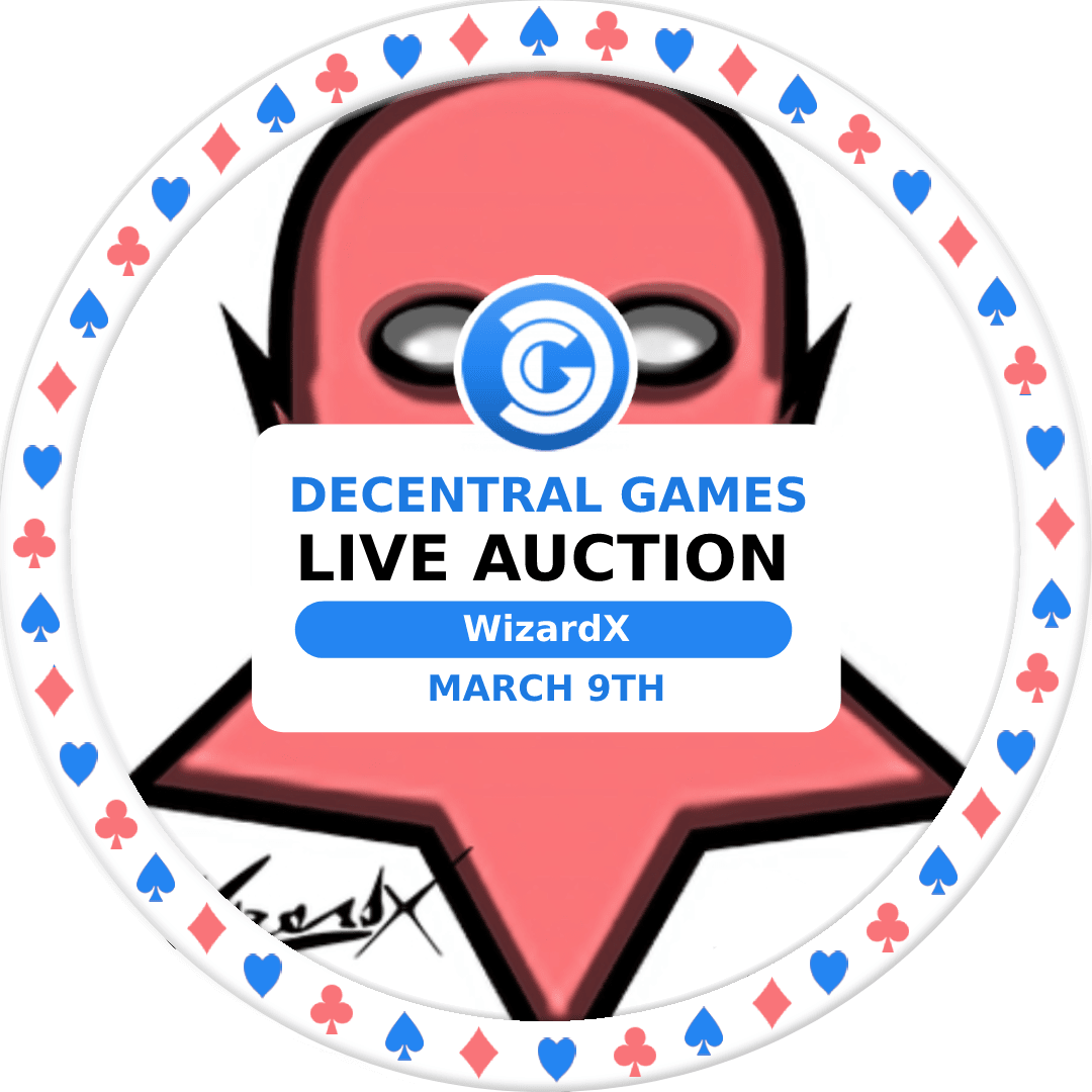 Decentral Games Live NFT Auction - WizardX - March 9th 2021 POAP image