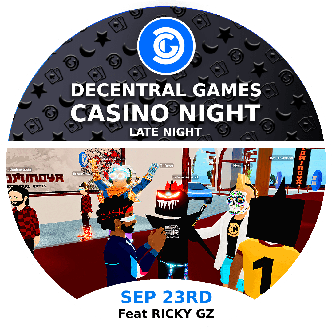 Decentral Games' Up Late with DG Casino Night - September 23rd POAP image