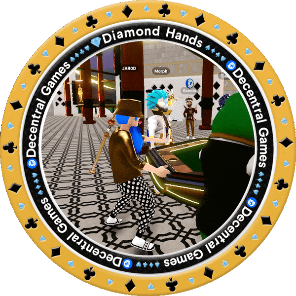 Decentral Games’ presents Diamond Hands City Poker Night w/ DJ T-RAX & MC Dimo - January 12th! POAP image