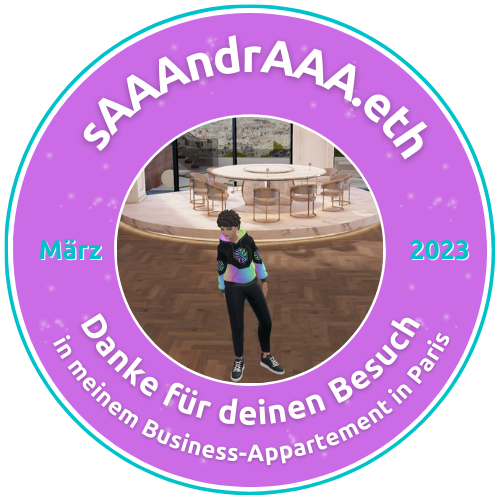 Dein Besuch bei sAAAndrAAA in Paris POAP image