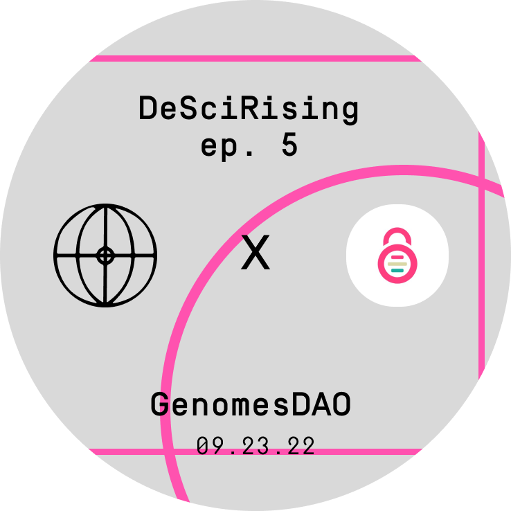 DeSciWorld DeSci Rising Ep. 5 ft GenomesDAO POAP image