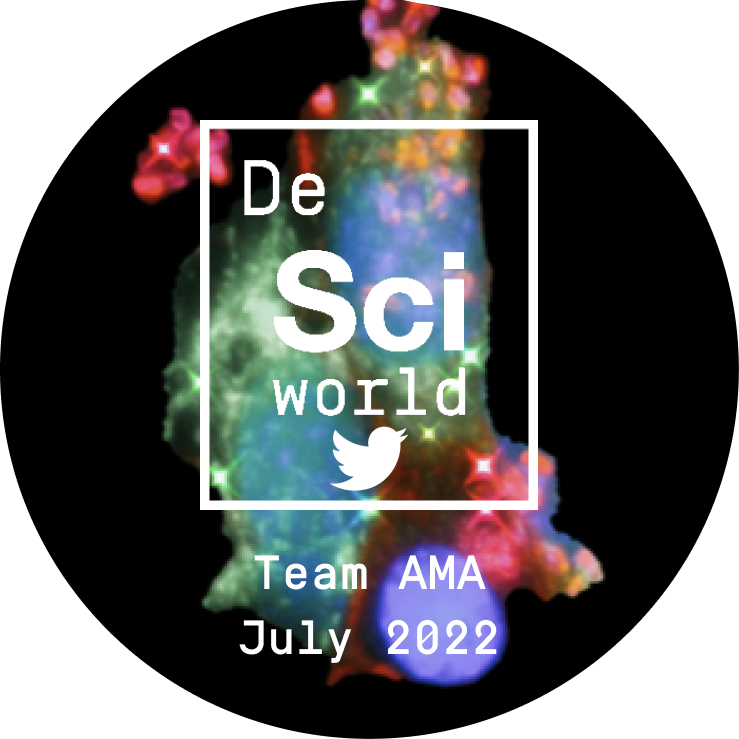 DeSciWorld's first team AMA - July 2022 POAP image