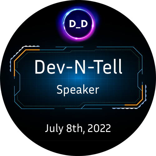 Developer DAO - Dev-N-Tell - Speaker - July 8th, 2022 POAP image