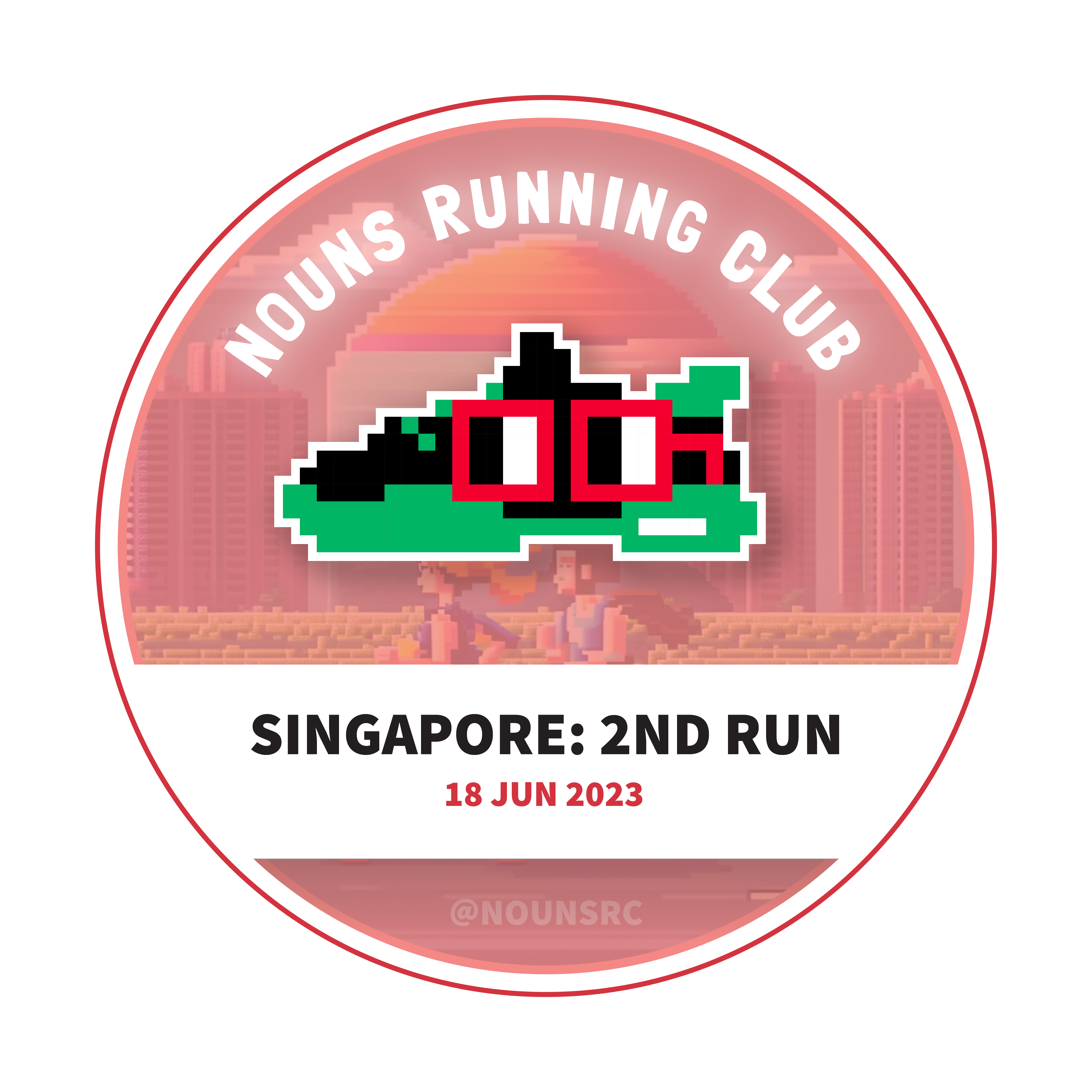 Nouns Running Club Singapore 2nd Run POAP image