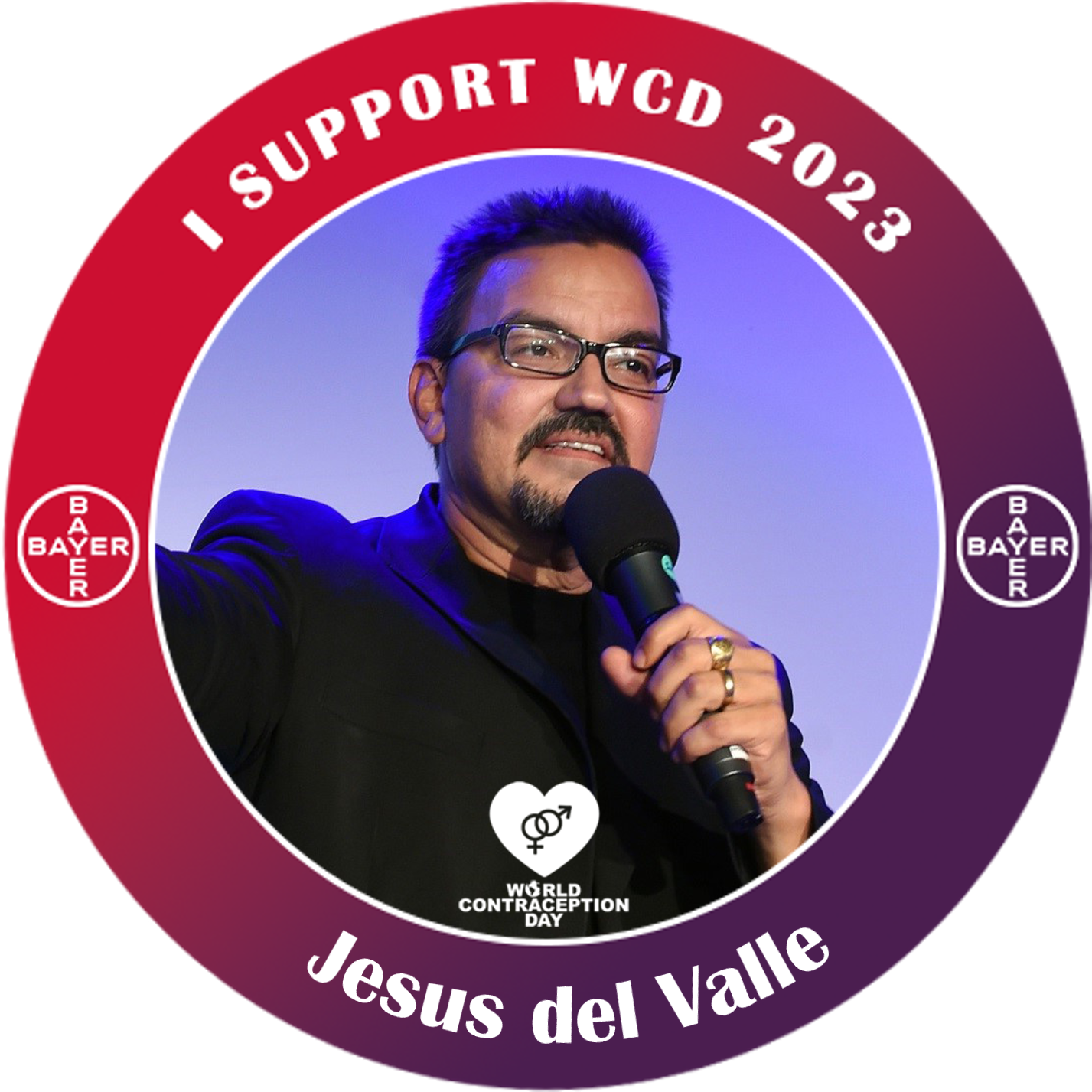 Jesus del Valle supports the World Contraception Day 2023 | Bayer POAP image