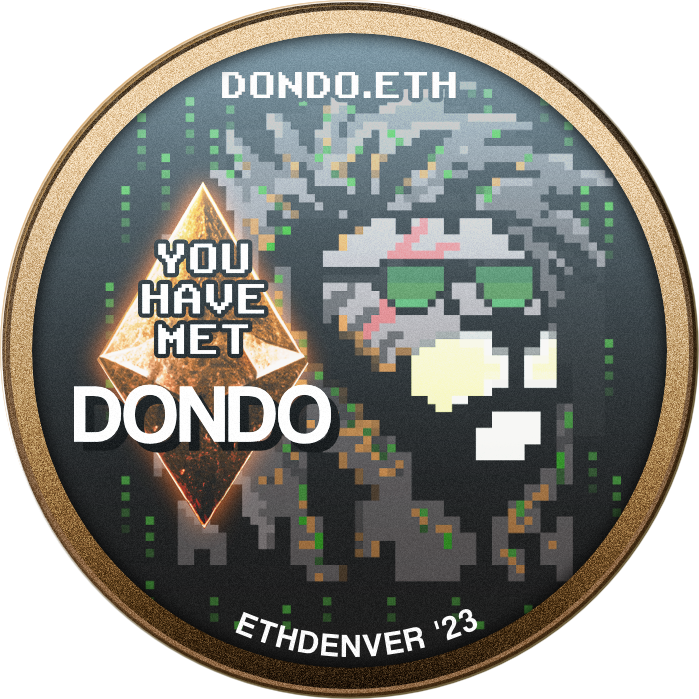 Dondo goes to ETHDenver 2023 POAP image