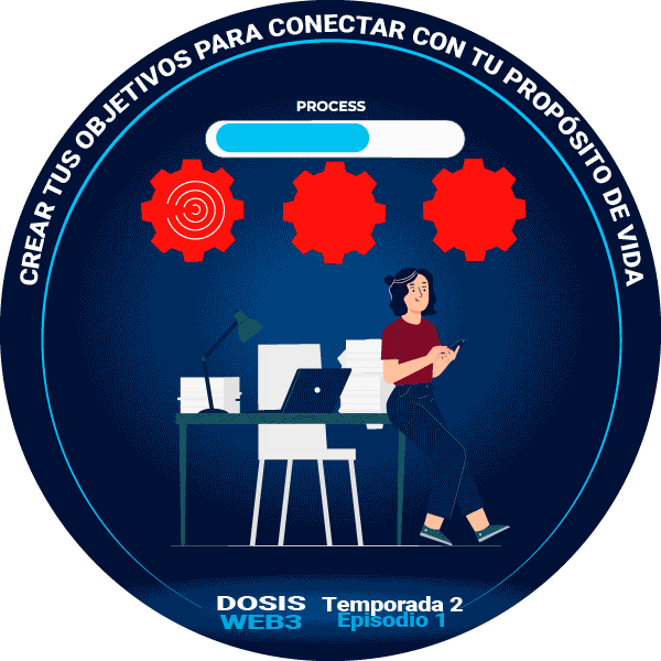 Dosis WEB3 Temp2 Ep1 - Crear tus objetivos para conectar con tu propósito de vida POAP image