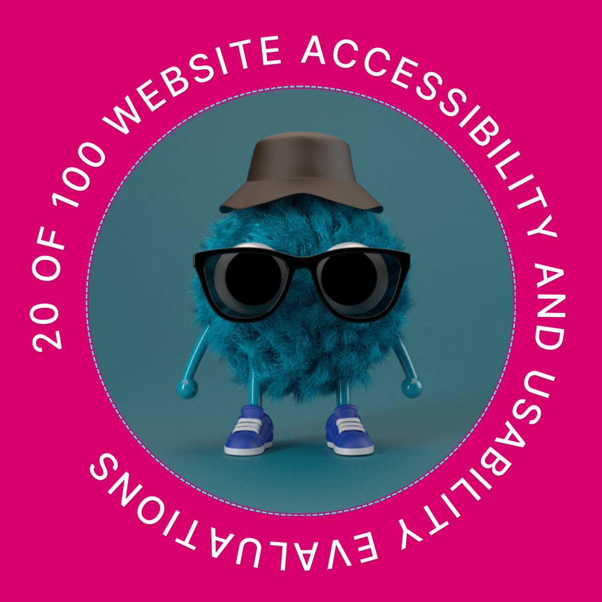 20 of 100 Website Accessibility and Usability Evaluations POAP image