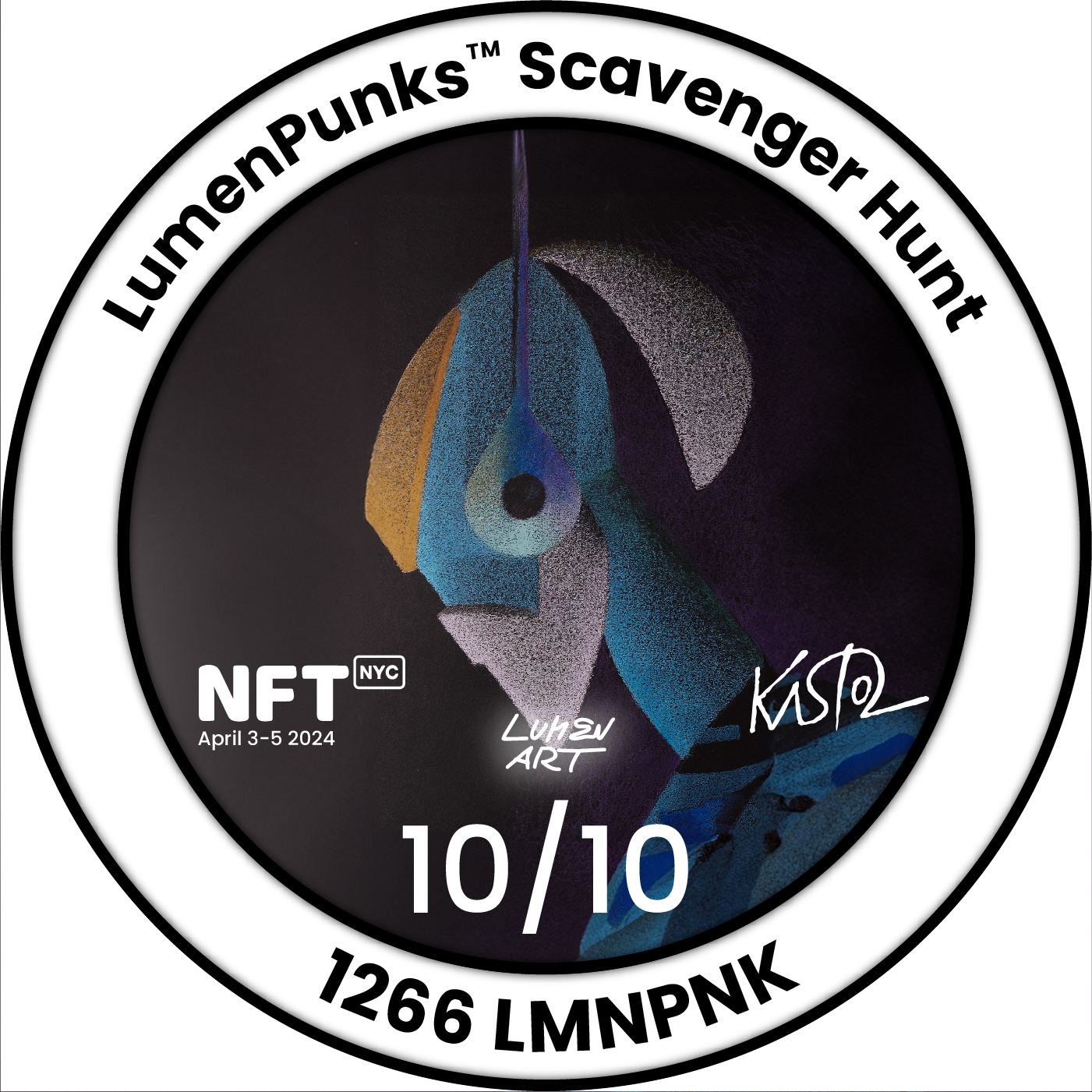 10/10 | LumenPunks™ Scavenger Hunt at NFT.NYC April 3-5 2024 POAP image