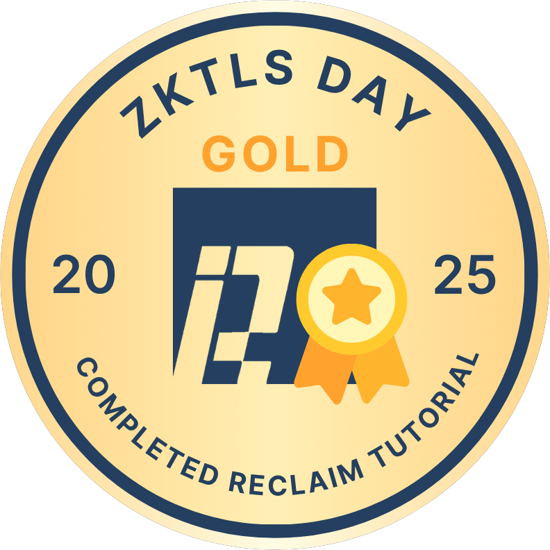 zkTLS Day 2025, Buenos Aires – Reclaim Protocol Tutorial ★Legendary★ POAP image