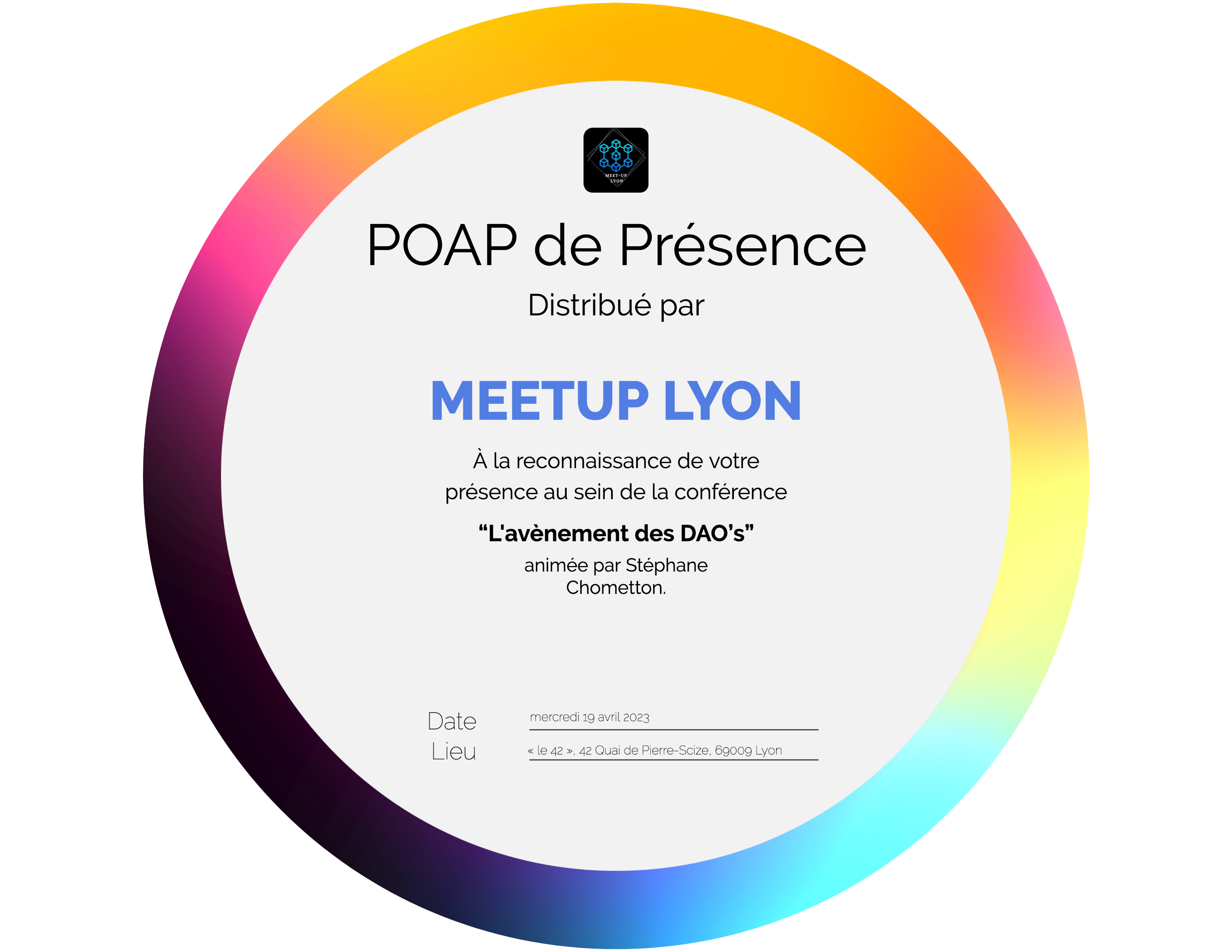 #07 MEETUP LYON | L'avènement des DAO's POAP image