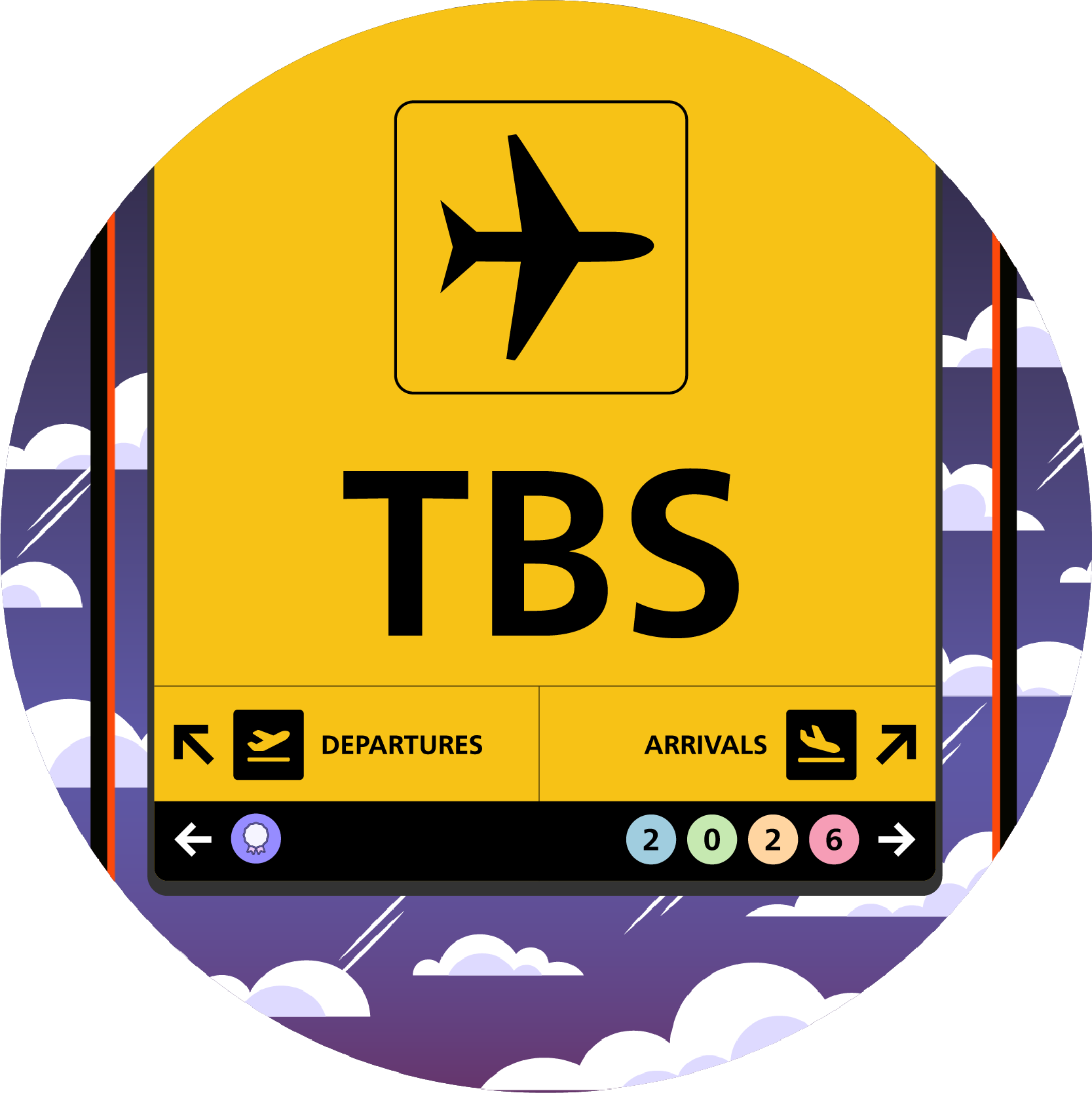 "I passed through Tbilisi International Airport (TBS) in 2026" POAP image