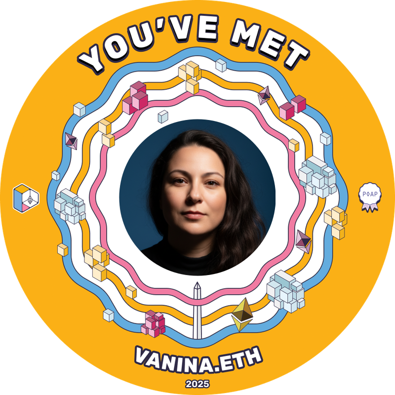 You met Vanina at Devconnect 2025 POAP image
