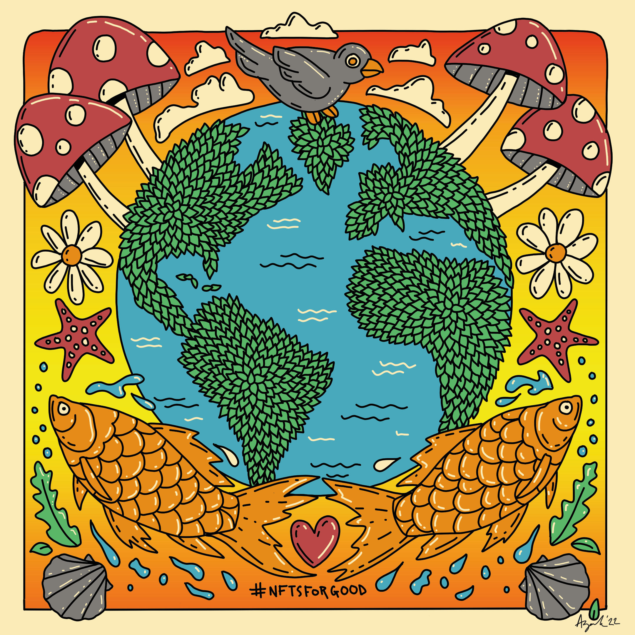 Earth Day 2022 #NFTsForGood Community Collaboration POAP image