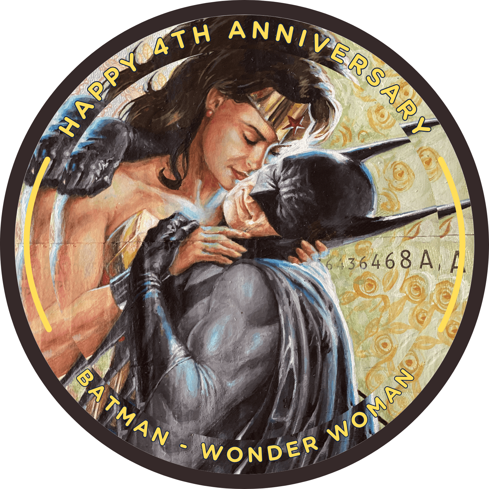 Batman & Wonder Woman 4th Anniversary POAP image