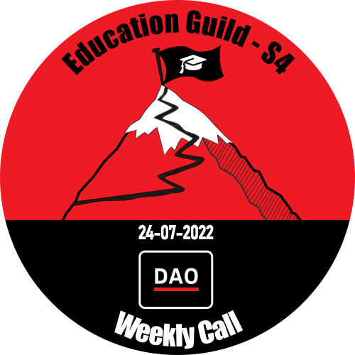 Education Guild weekly call_bDAO [24-07-22] POAP image