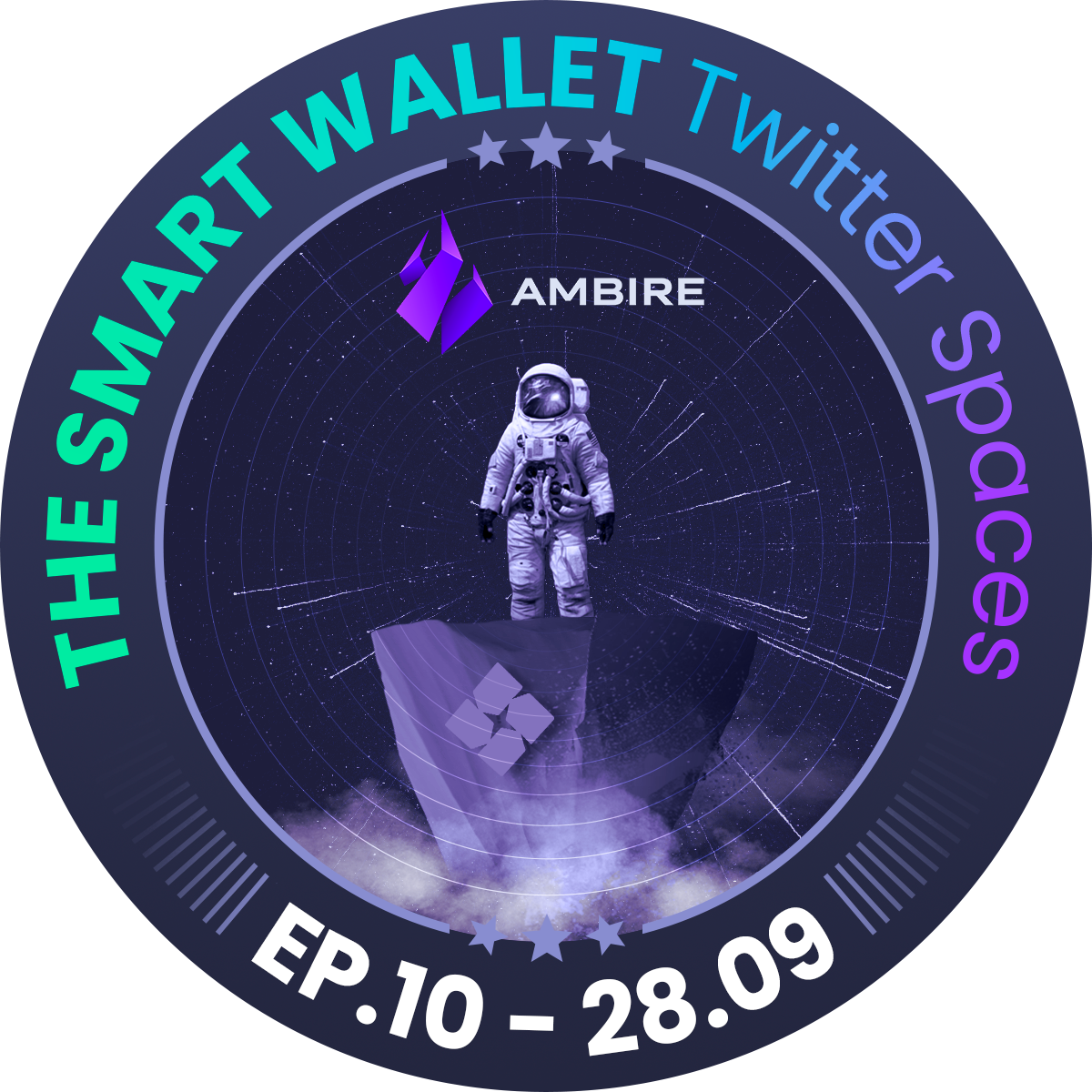 Episode 10 from the Ambire ‘Smart Wallet’ Series on Twitter Spaces POAP image