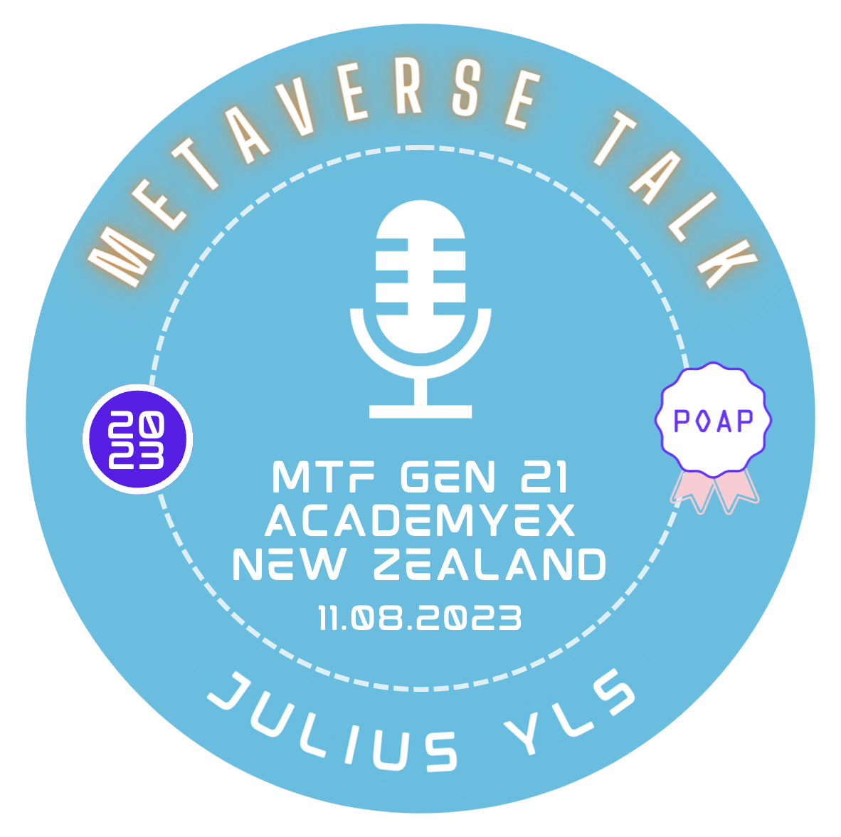 Metaverse Talk with Julius YIs - 11 August 2023 POAP image