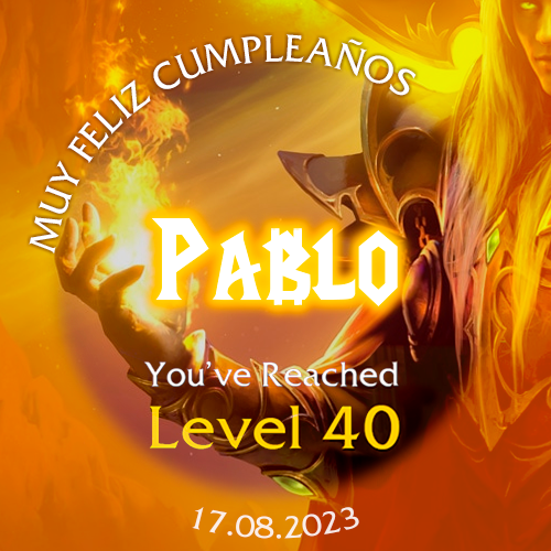 Pablo lvl 40 POAP image