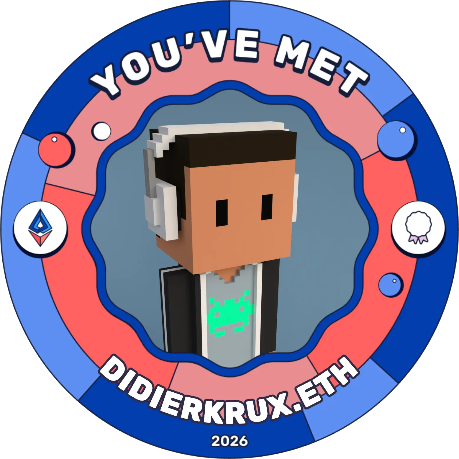You've met DidierKrux.eth during EthCC[9] POAP image