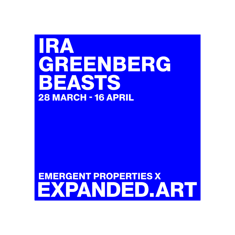 EXPANDED.ART EXHIBITION - IRA GREENBERG: BEASTS POAP image