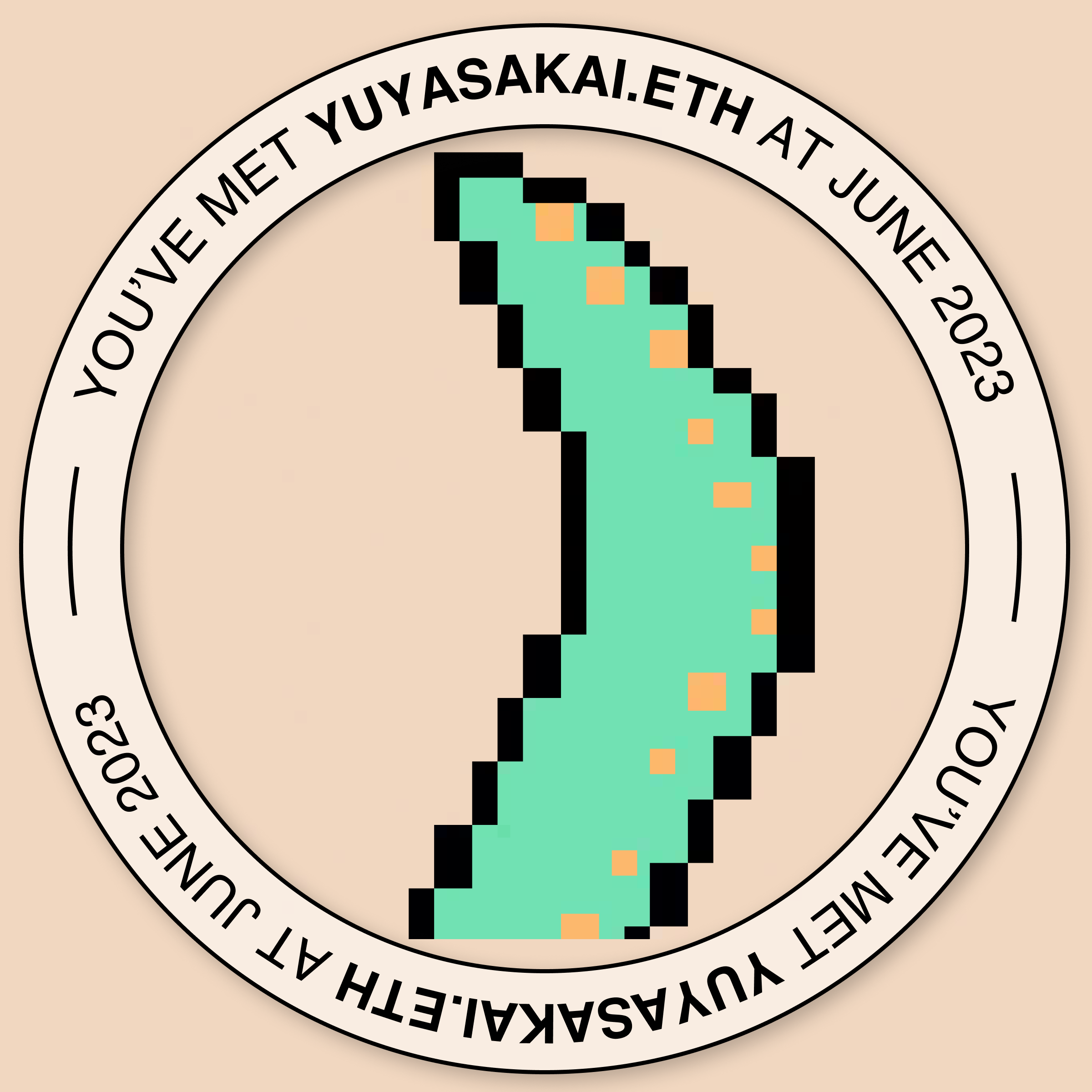 You've met yuyasakai.eth  - June 2023 POAP image