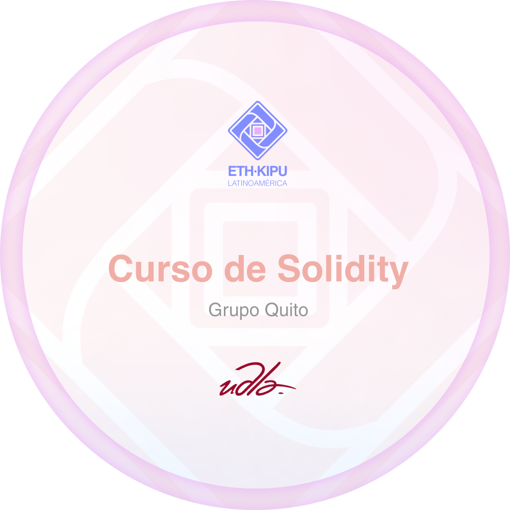 Curso Completado - Solidity 2023 - ETH Kipu Quito drop image