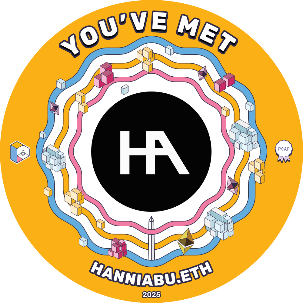 You've met hanniabu.eth at Devconnect ARG POAP image