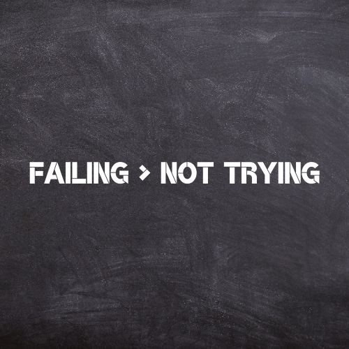 Failing > Not trying POAP image