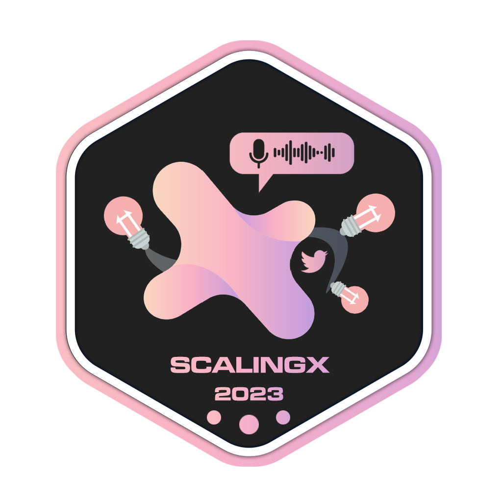 ScalingX Twitter Space POAP image