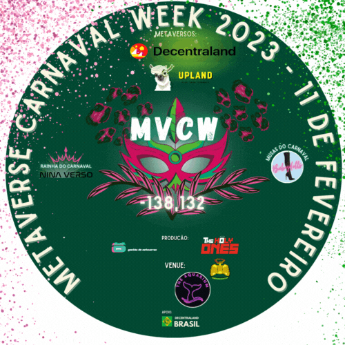 Festa de abertura do 1° CARNAVERSO no Decentraland 2023 POAP image