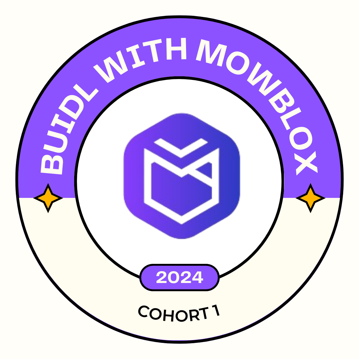 Buidl With Mowblox. Cohort 1 (2024) POAP image
