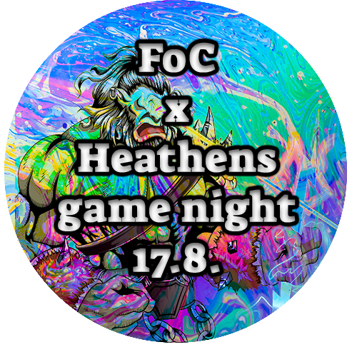 FoC x Mythical Heathens collab party game night extravaganza POAP image