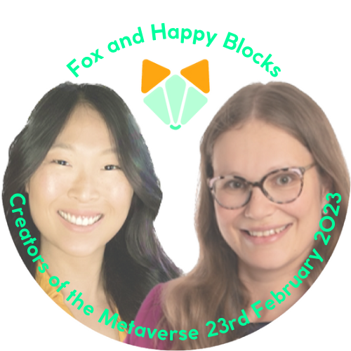 Fox and Happy Blocks at Creators of the Metaverse POAP image