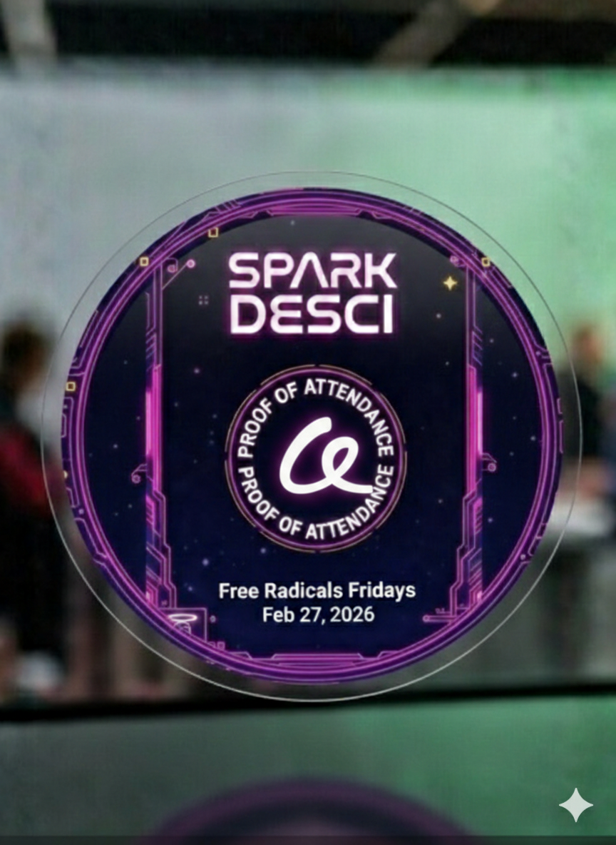 Free Radicals Fridays AMAs - Spark DeSci Funding round on Artizen POAP image