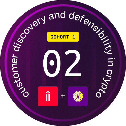 Frequency Crypto Session 2: Customer discovery & defensibility in crypto POAP image