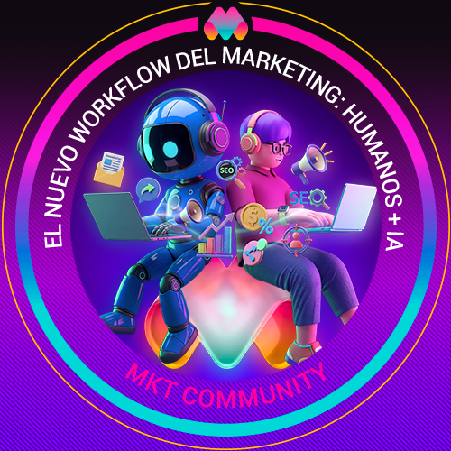 Friday Marketero T4. - 007 El nuevo workflow del marketing: humanos + IA POAP image