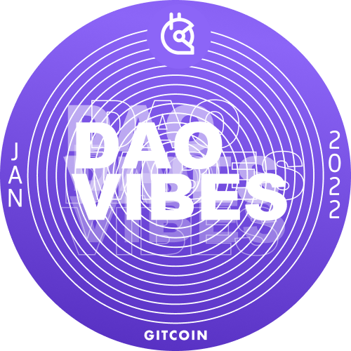 Gitcoin - DAO Vibes - January POAP image