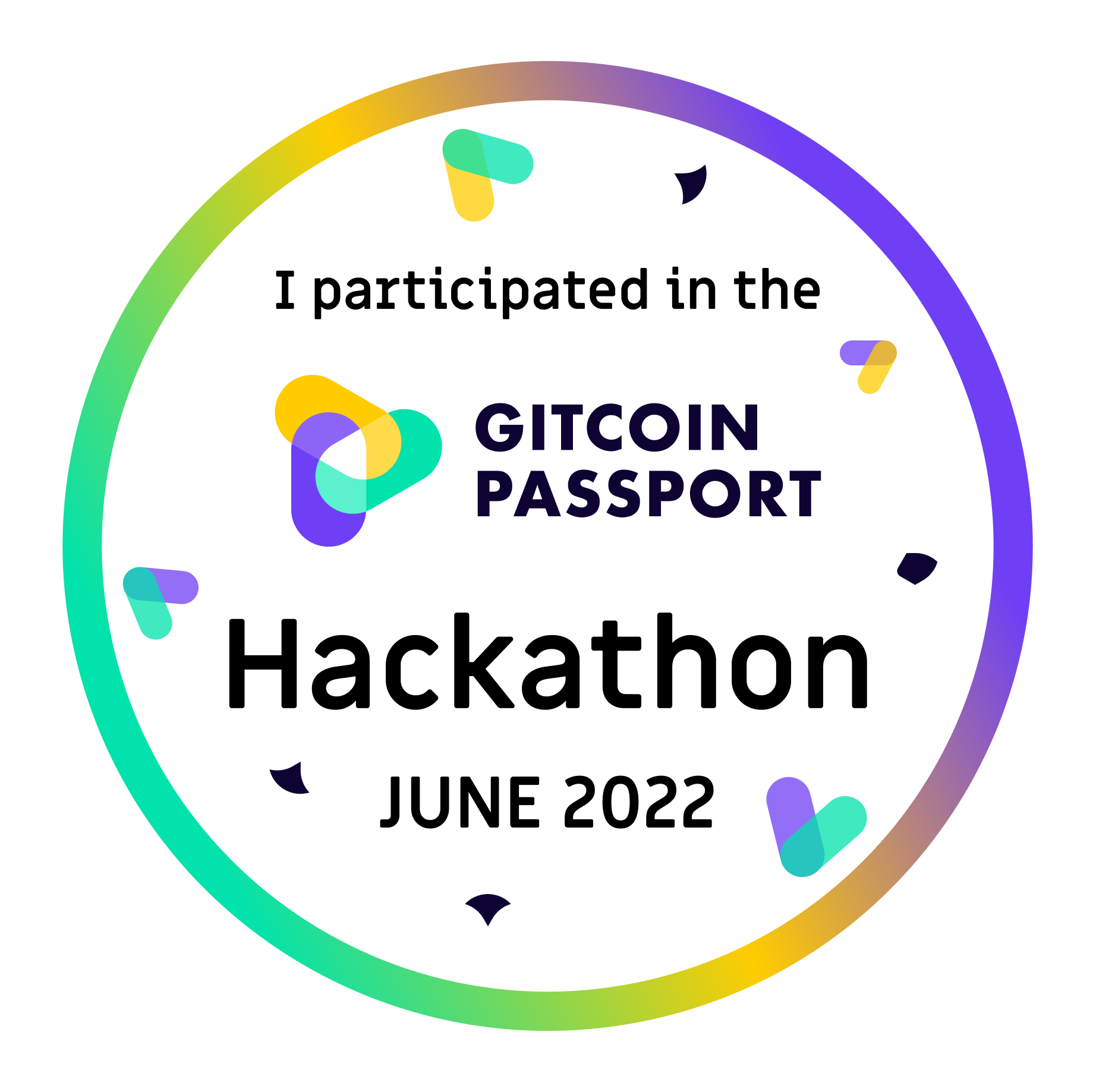 Gitcoin Passport Hackathon - June 2022 [New] POAP image