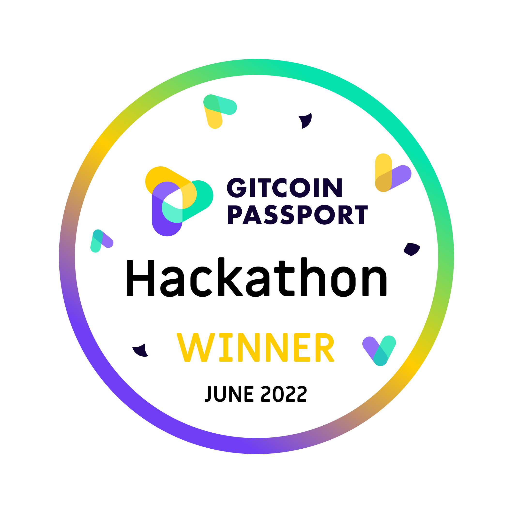 Gitcoin Passport Hackathon (Winners) - June 2022 [New] POAP image