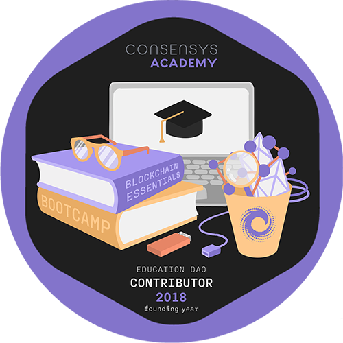 GitPOAP: 2018 ConsenSys Academy Education DAO Contributor POAP image