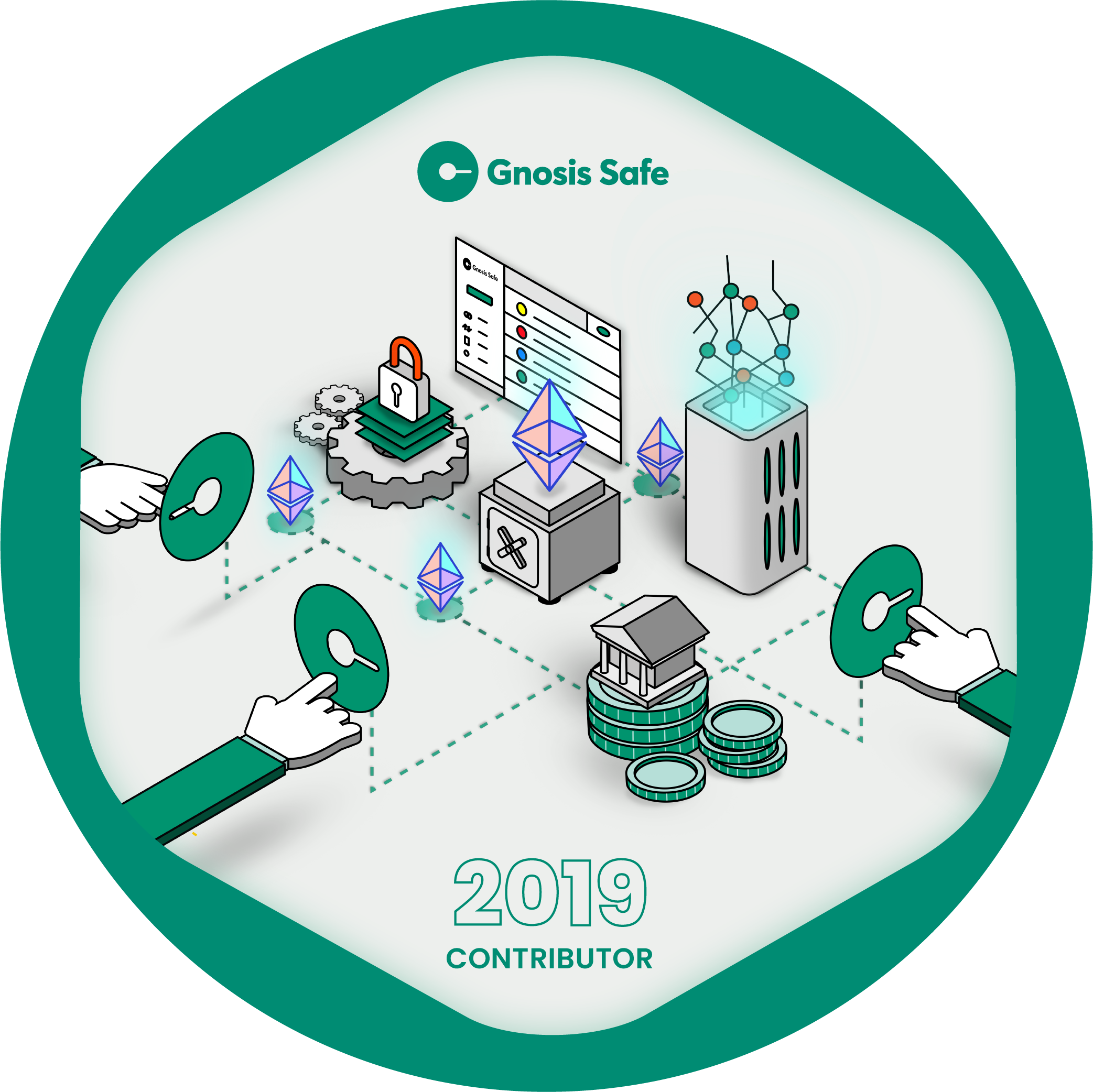 GitPOAP: 2019 Safe Contributor POAP image