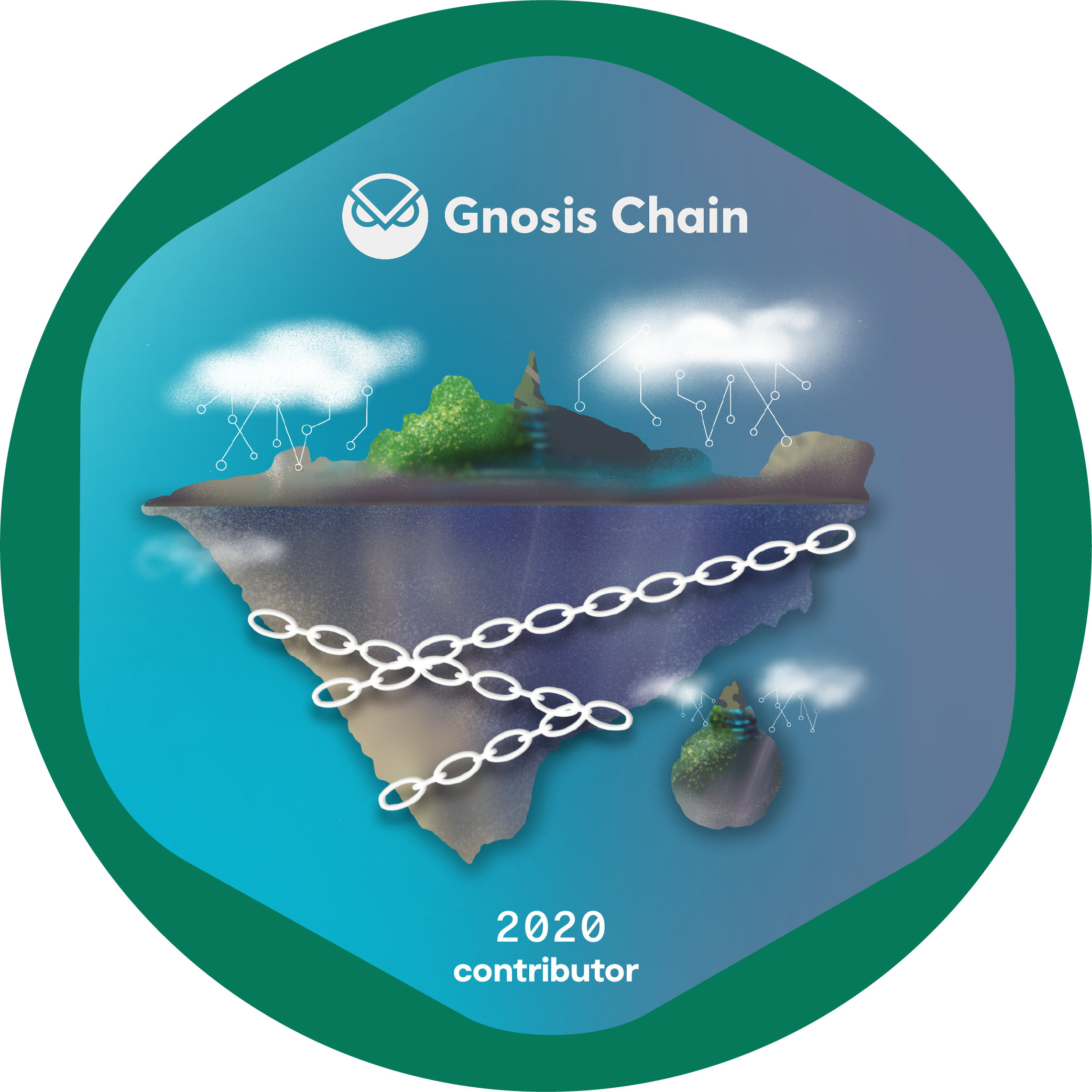 GitPOAP: 2020 Gnosis Chain Contributor POAP image