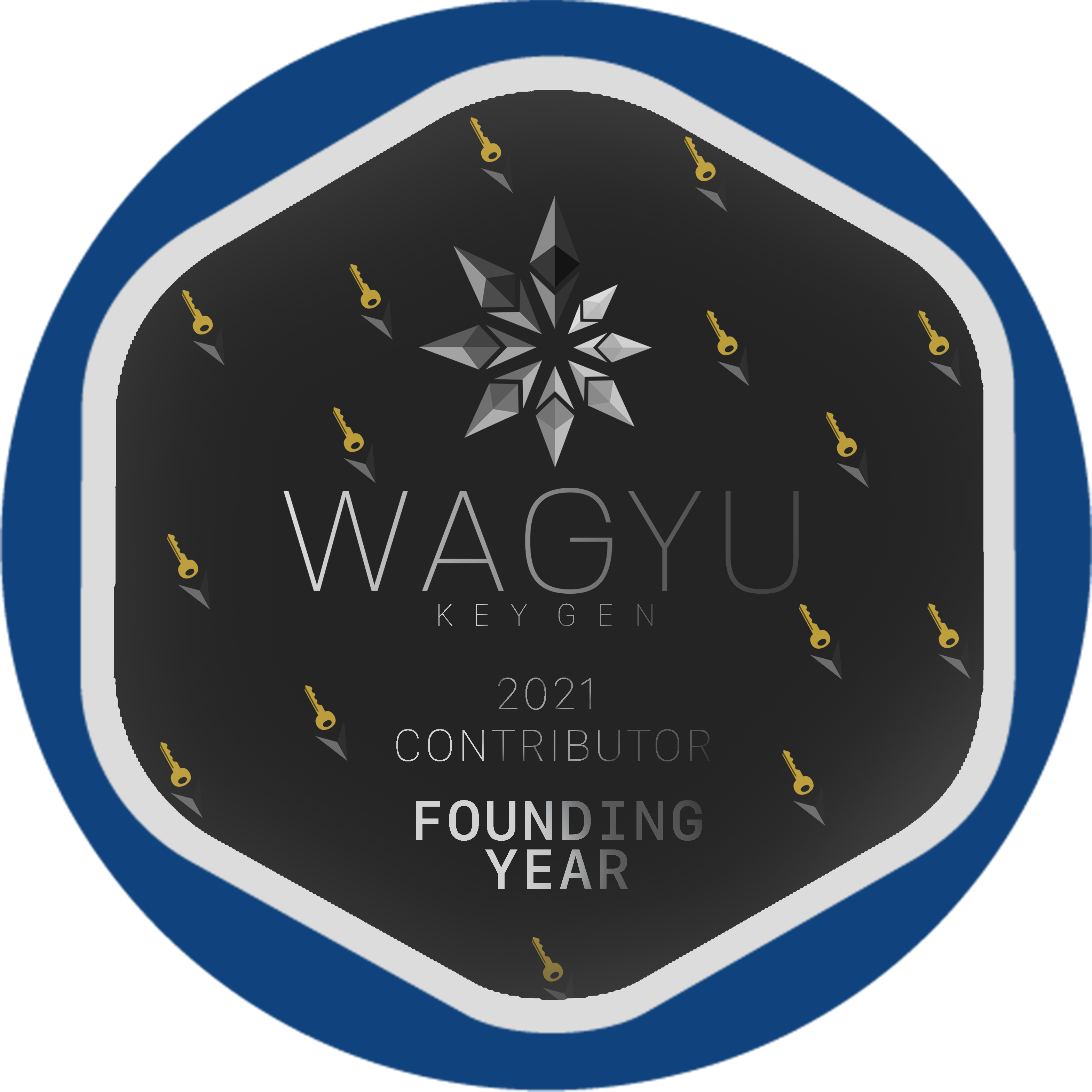 GitPOAP: 2021 Wagyu Key Gen Contributor POAP image
