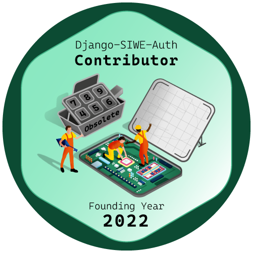 GitPOAP: 2022 Django Sign-In with Ethereum Auth Contributor POAP image